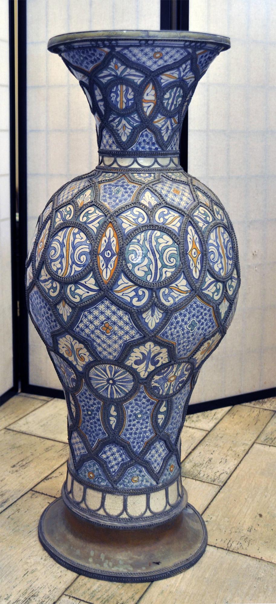 Vintage Large Ceramic Moroccan Vase (1 of 5)