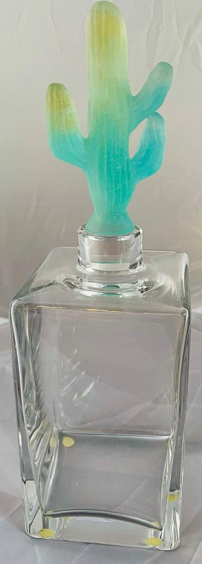 Signed French Daum Pate Du Verre Cactus Decanter (1 of 6)