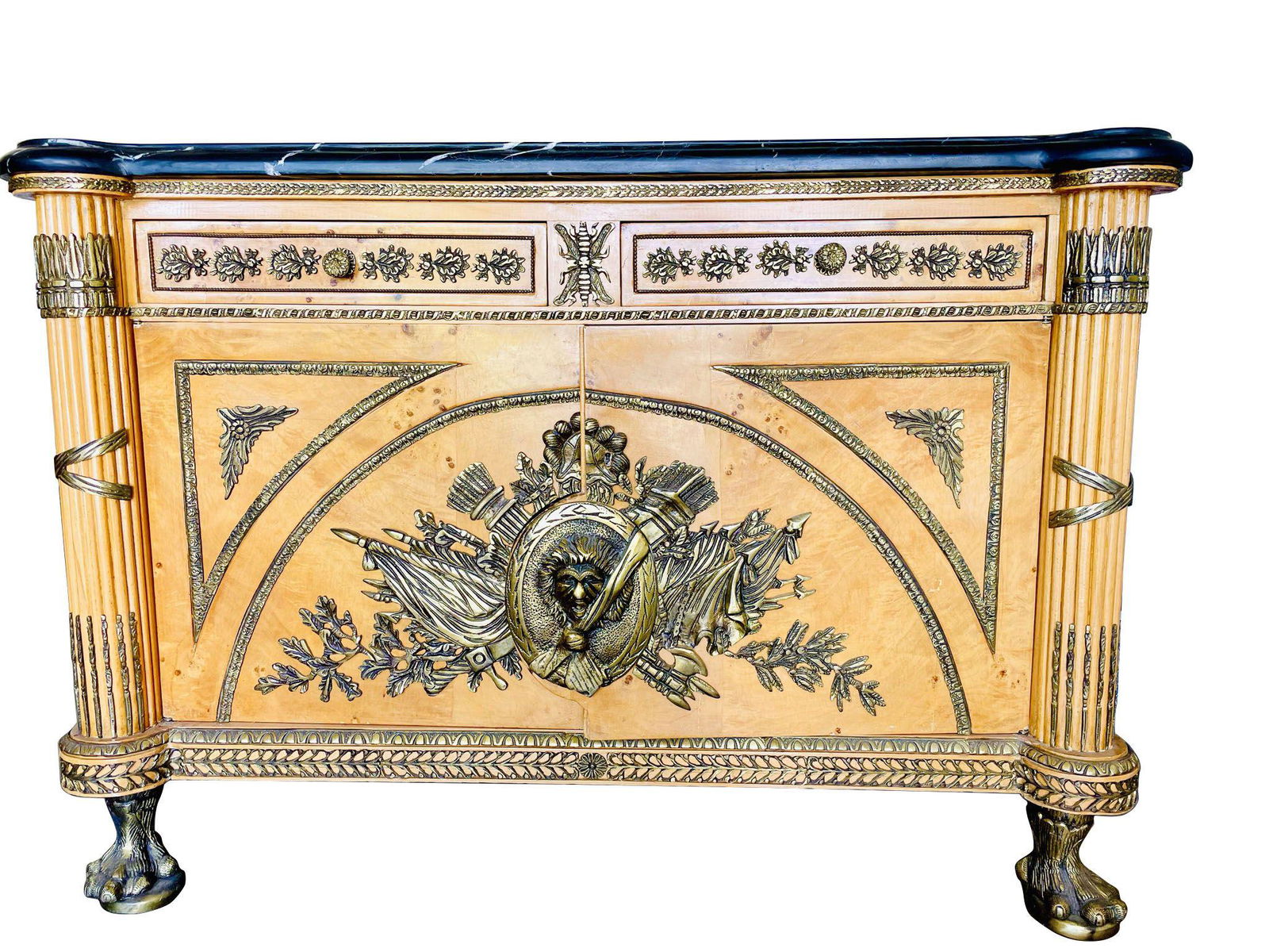 French Louis XVI Style Gilt Bronze Credenza (1 of 8)