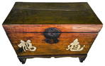 19th Century Chinese Footed Trunk with Chinese