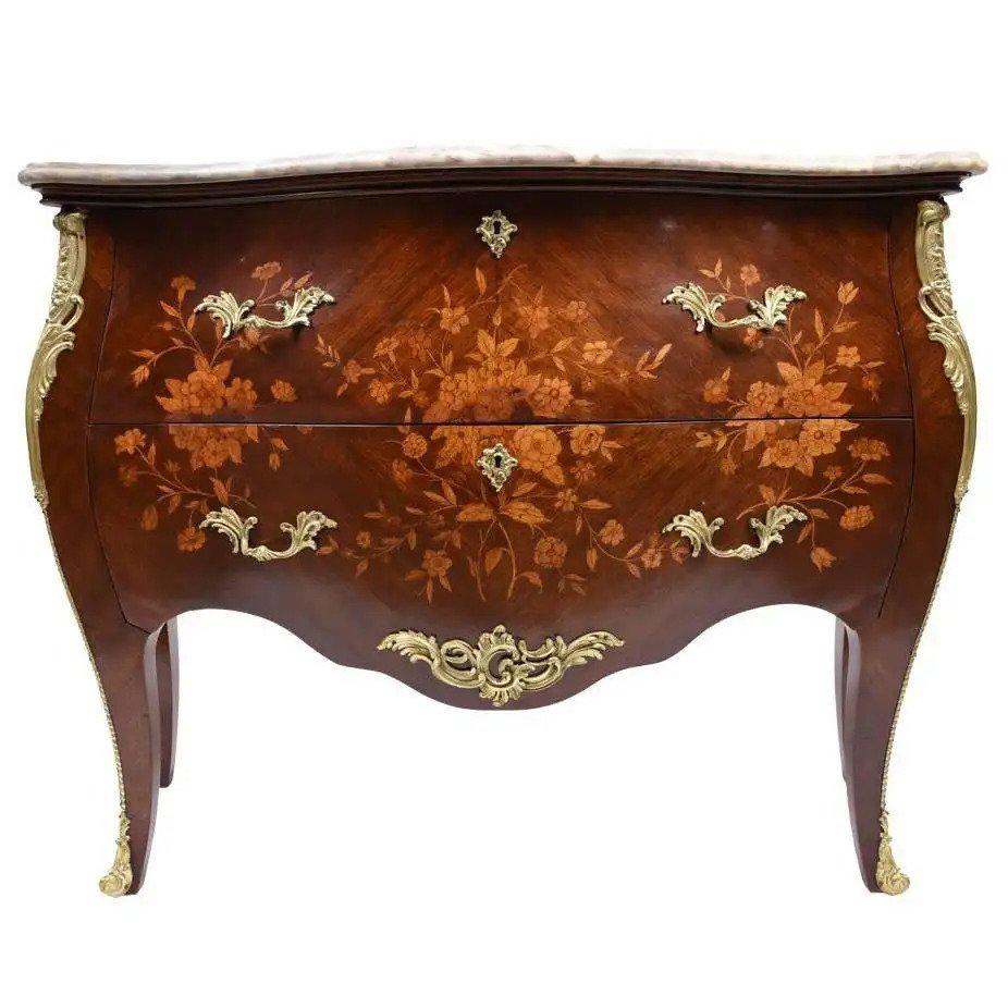 Antique French Inlaid Commode (1 of 5)