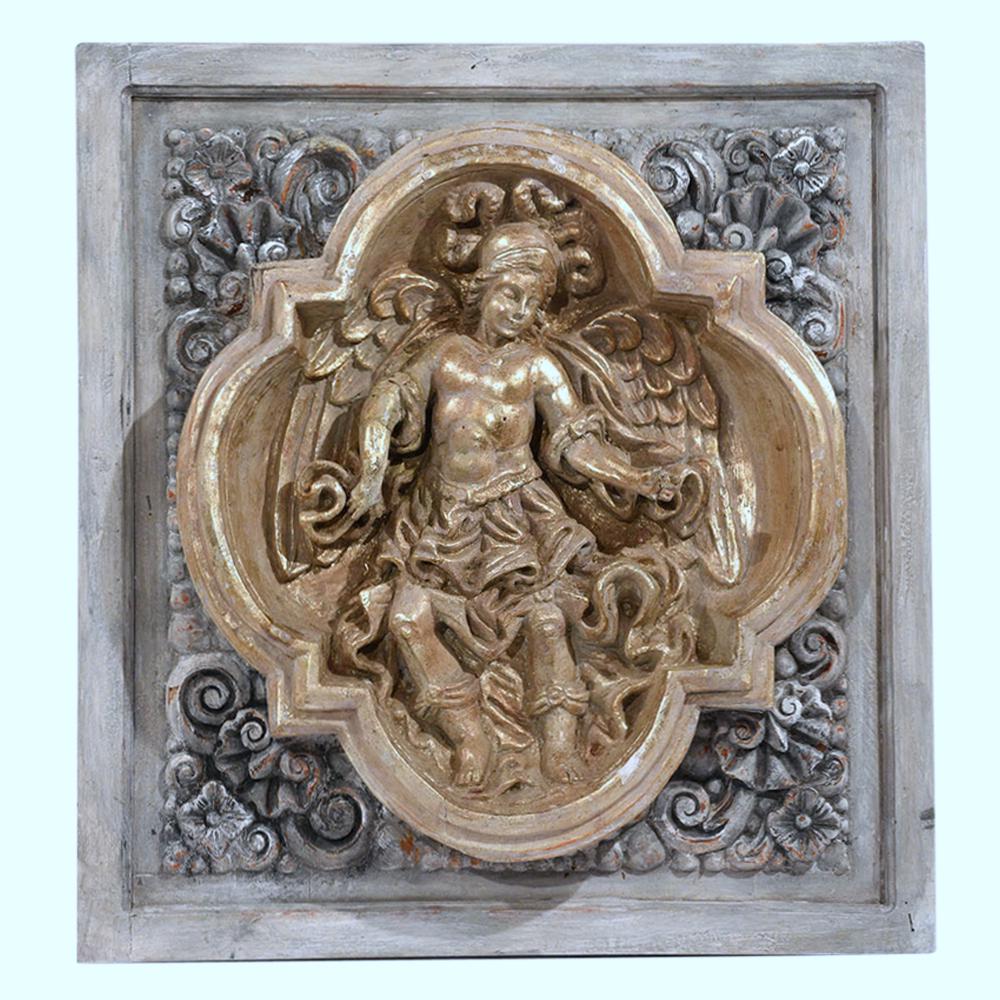 Italian Vintage 1970's Carved Wall Panel (1 of 5)