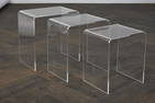 Pair of Mid-Century Modern  Lucite tables