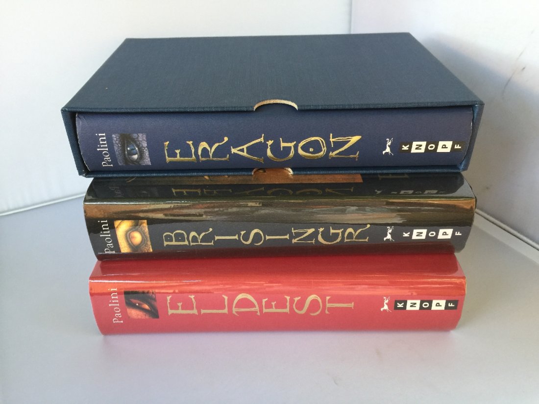 Set of 3 Paolini 1st/1st Signed Books, Eragon, (1 of 3)