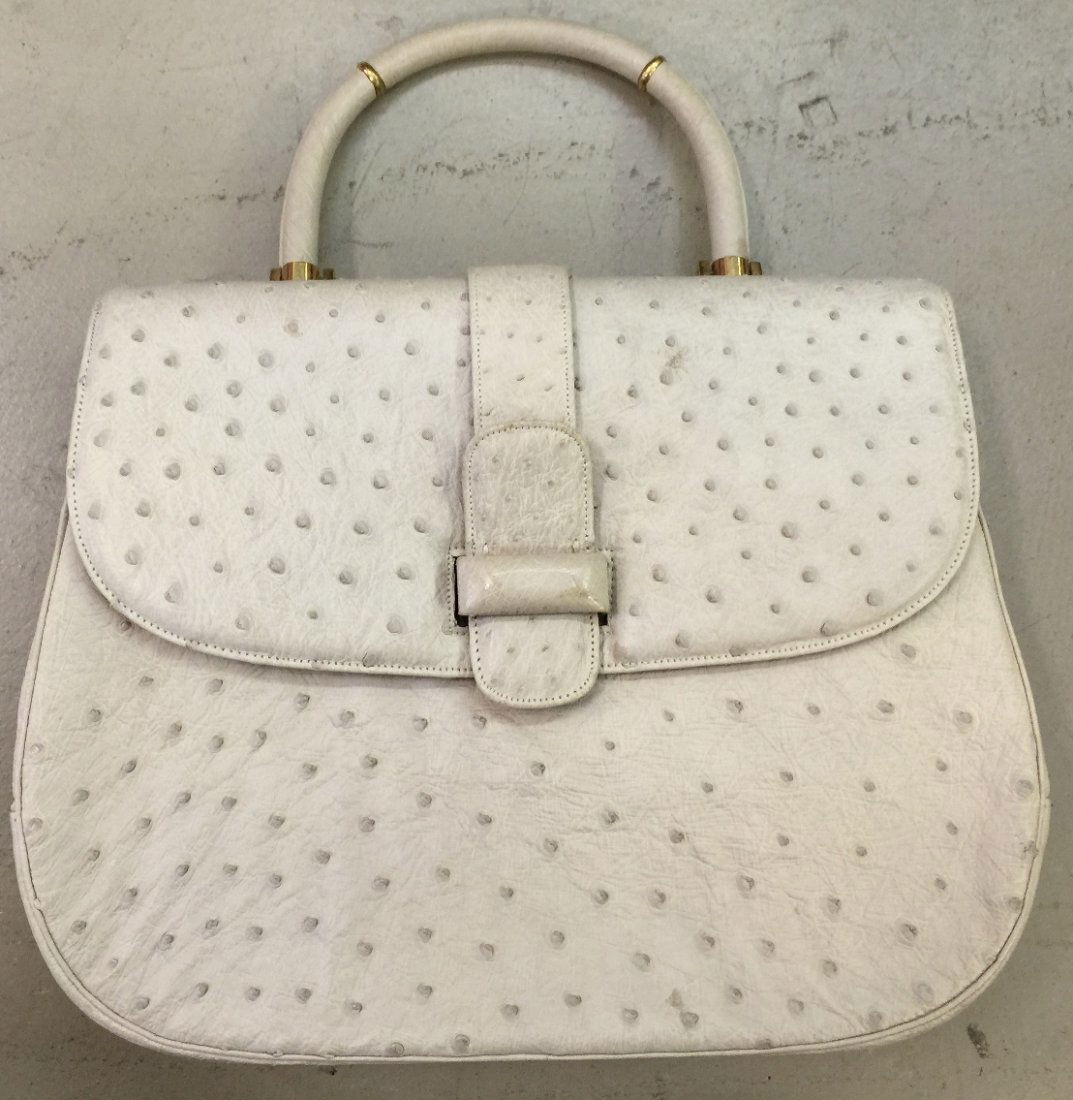 Vintage Ostrich Lucille de Paris Purse (1 of 6)