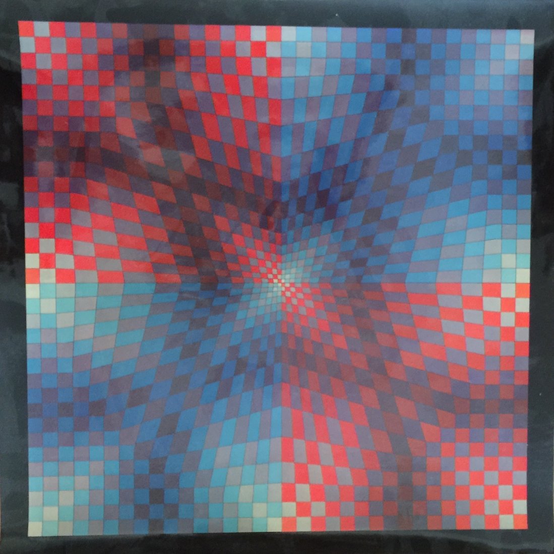 Series 1968 Vasarely Pauk-Arny by Editions du Griffon: Unframed great Pop Art Optic by French/Hungarian Artist Victor Vasarely (1906-1997). Stamped on the back, lower left. Measures 68cm X 60cm.framed, in very good conditions.