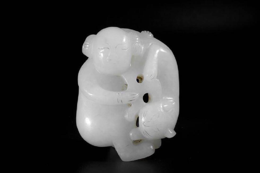 A JADE TONGZI QING DYNASTY(1644-1912) (1 of 6)