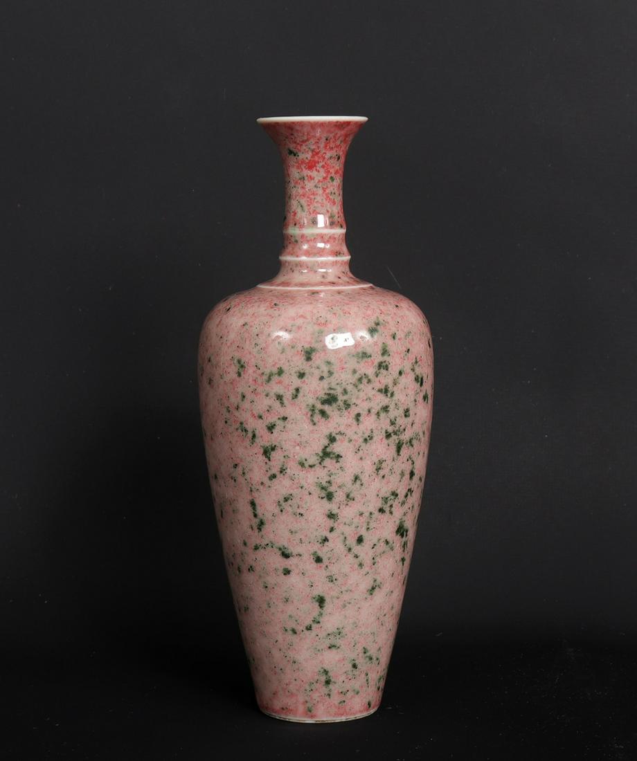 Chinese Peach Bloom Porcelain Vase, Kangxi Period (1 of 7)