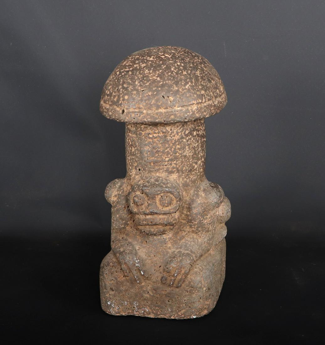 Figural Pre-Columbian Mushroom Stone (1 of 6)