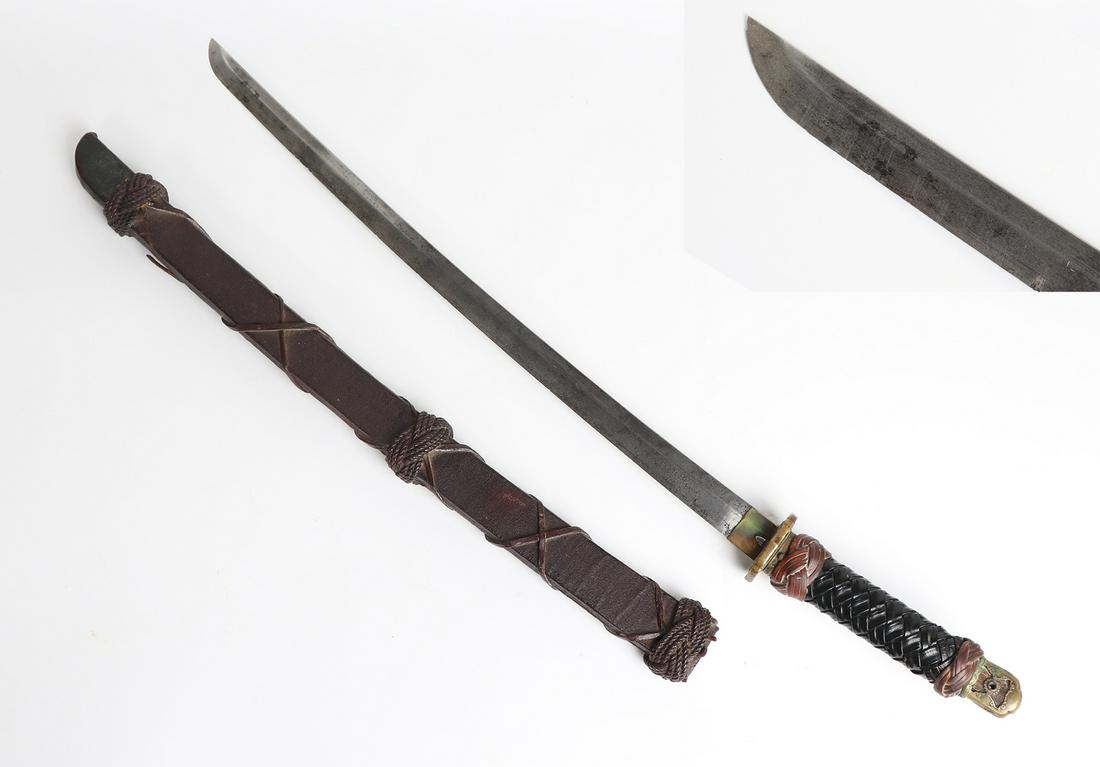 Ornate Japanese "Ship Board Modified" WWII Katana (1 of 8)
