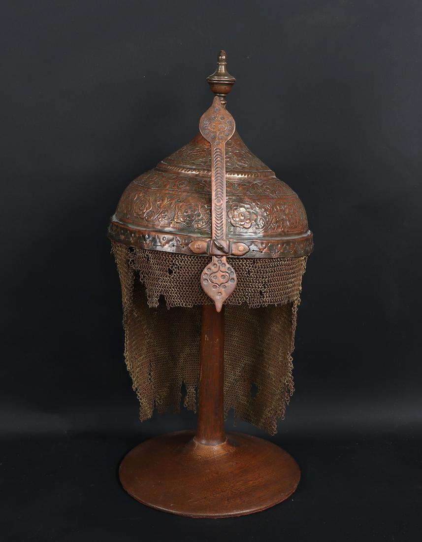 Rare Indian Parade Helm, 19th C. (1 of 7)