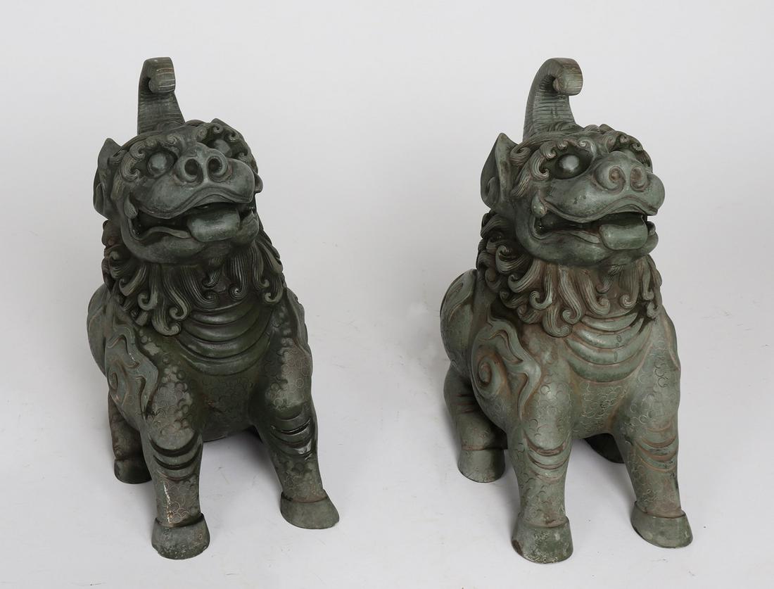 Chinese Stone 'Foo Dogs' (1 of 5)