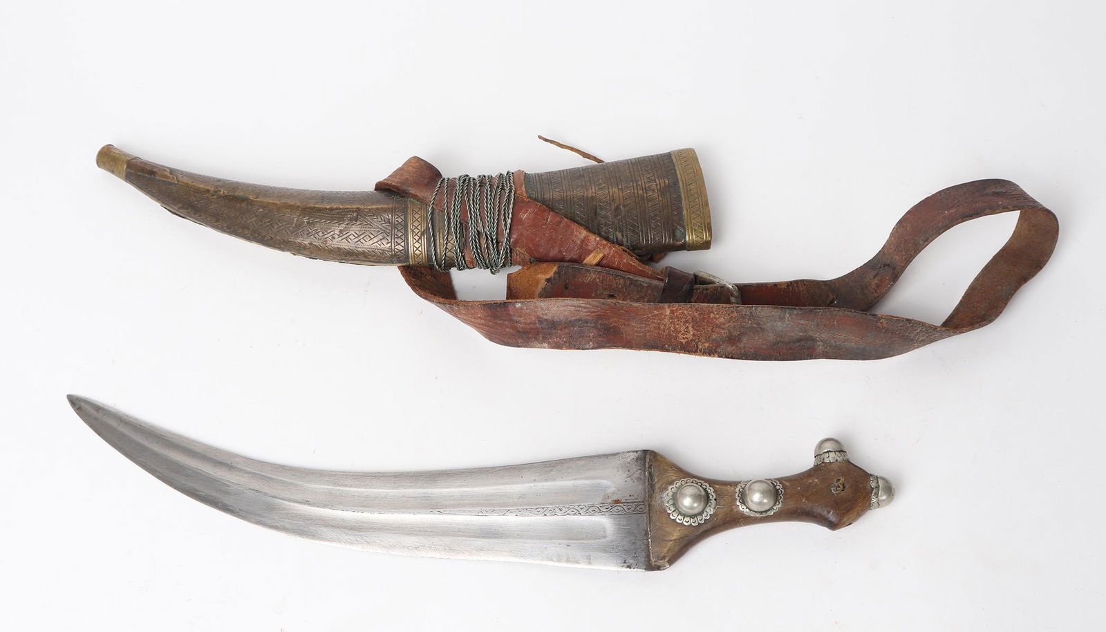 Early Middle Eastern Jambiya Dagger, 19th C. (1 of 7)