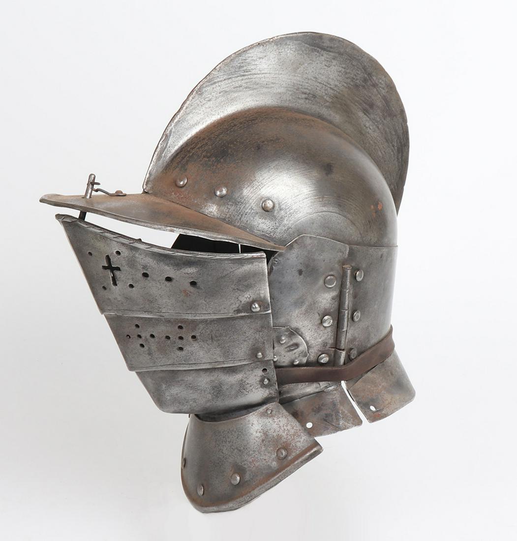 Falling buffe Burgonet Helm, 16th c. style (1 of 12)