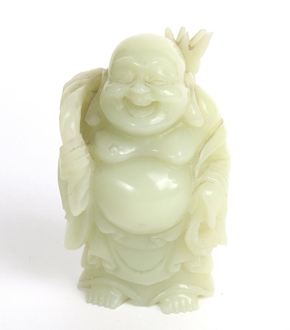 Chinese Hardstone Carved Happy Buddha (1 of 6)