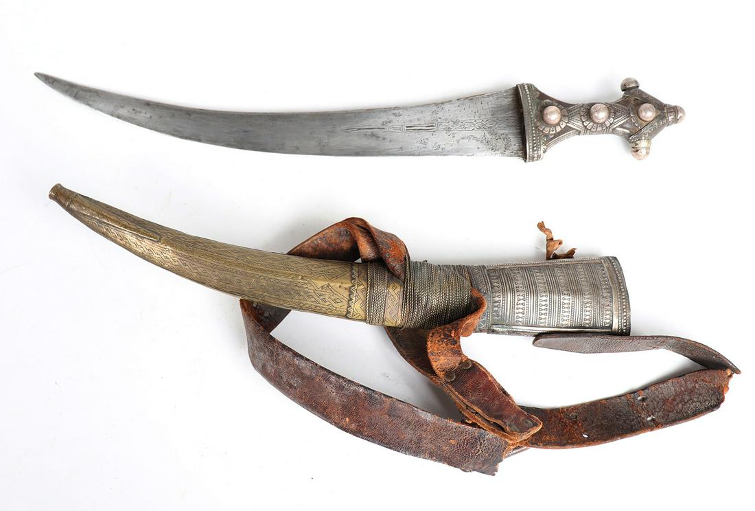 Ornate Saudi Wahhabite Jambiya Dagger, circa 1880s (1 of 10)
