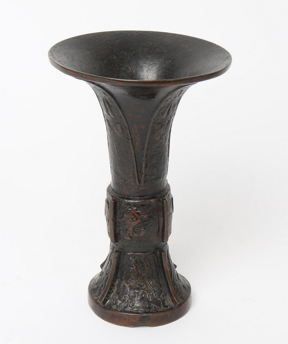 Chinese Bronze Gu Vase (1 of 5)