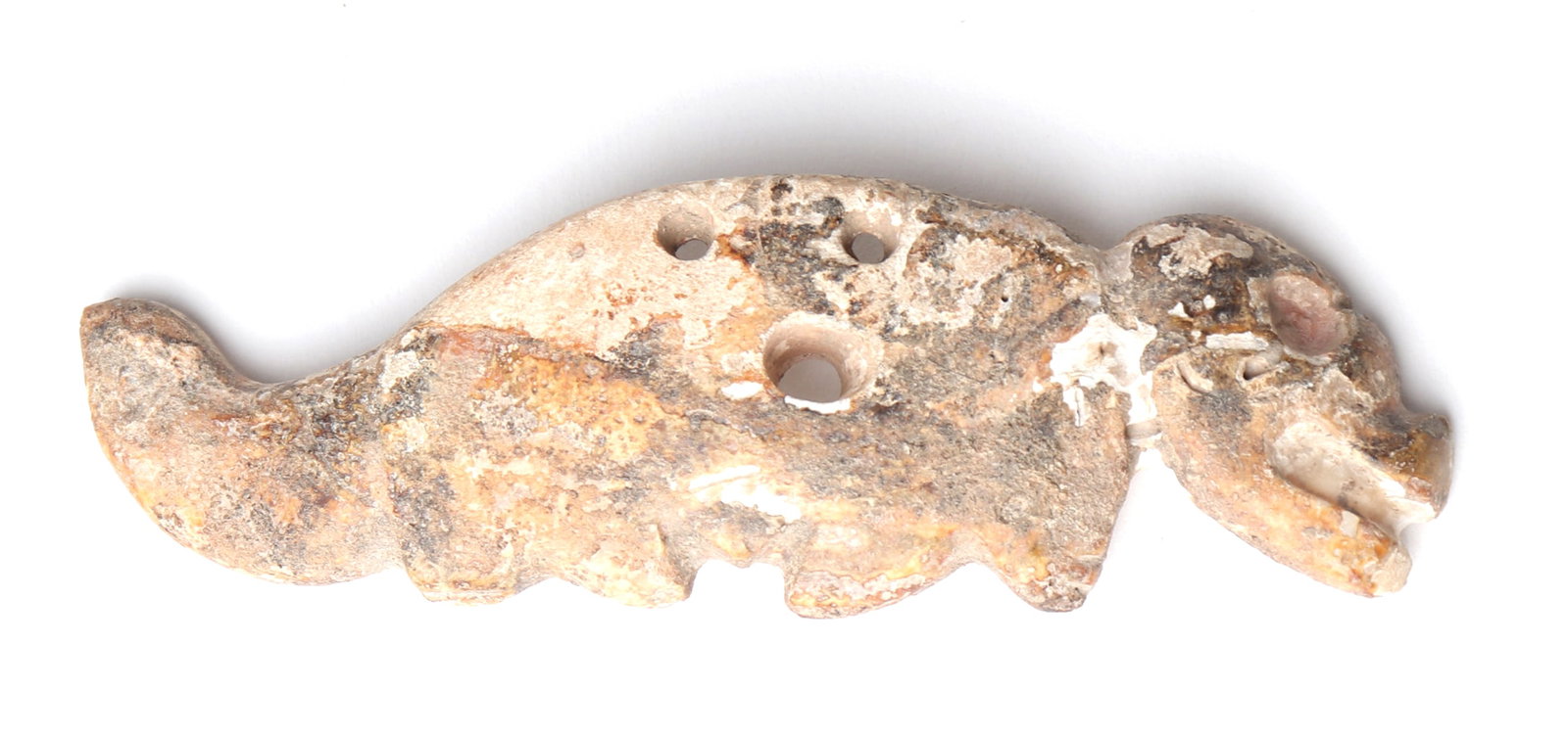 Colima Spondylus Shell Jaguar Pendant (1 of 4)