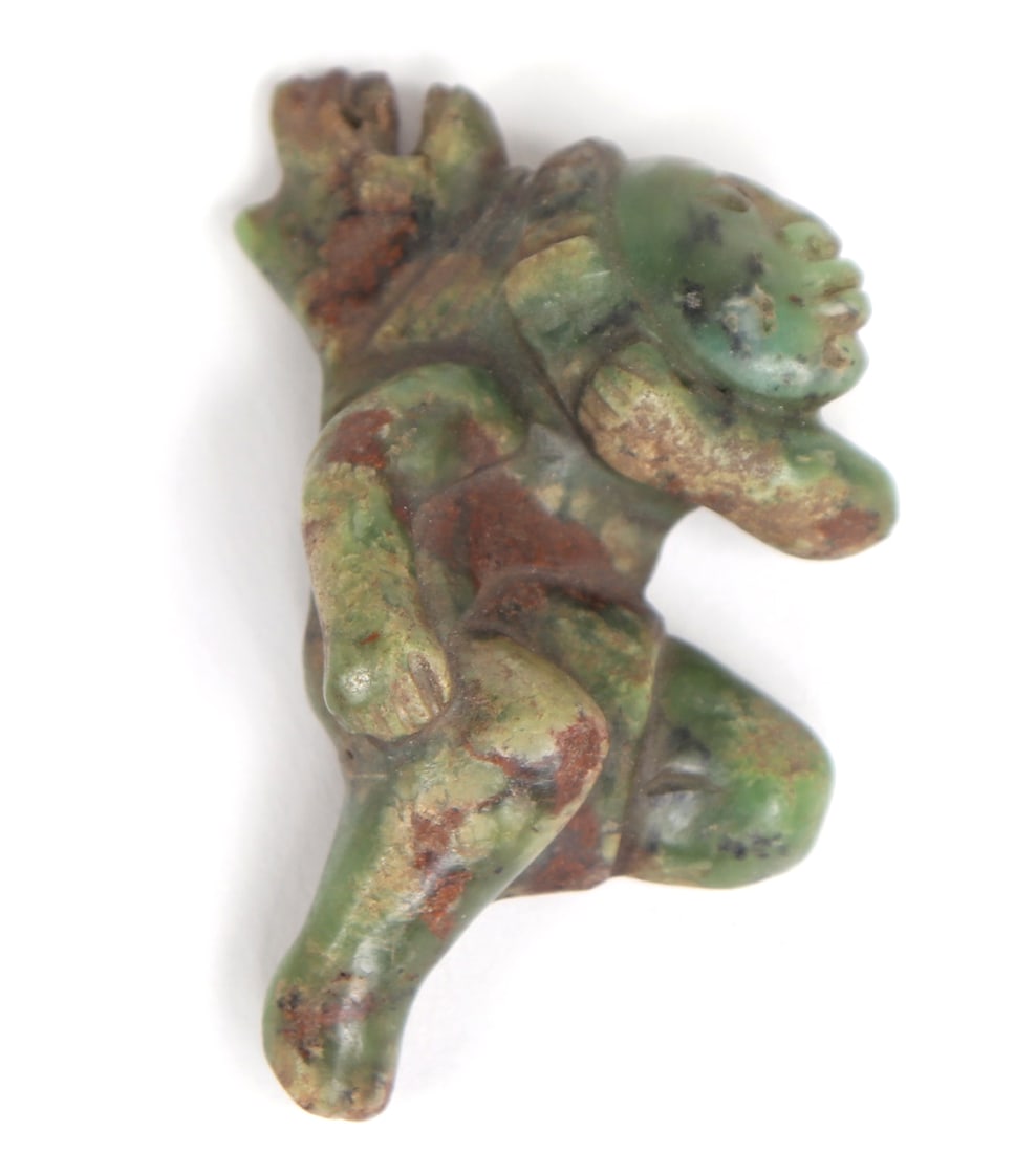Green Hardstone Maya Style Warrior (1 of 5)