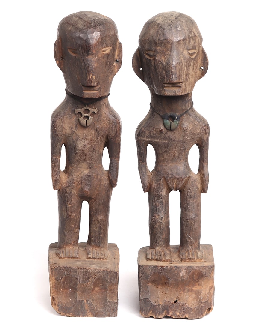 Pair Male and Female Bulul Filipino Statues (1 of 6)