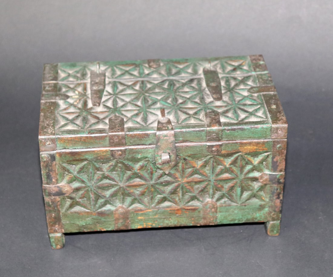 19th C. Antique Dowery Casket (1 of 5)