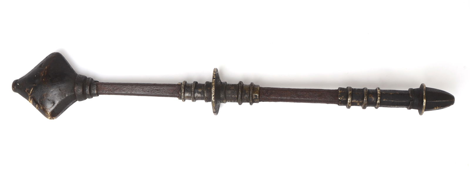 Yoruba Brass Mace or Scepter, Ogboni Society (1 of 5)