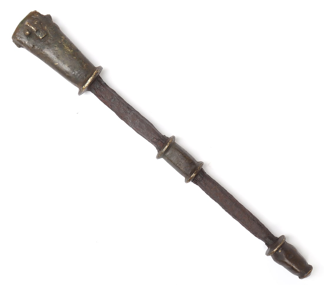Yoruba Brass Mace or Scepter, Ogboni Society (1 of 5)