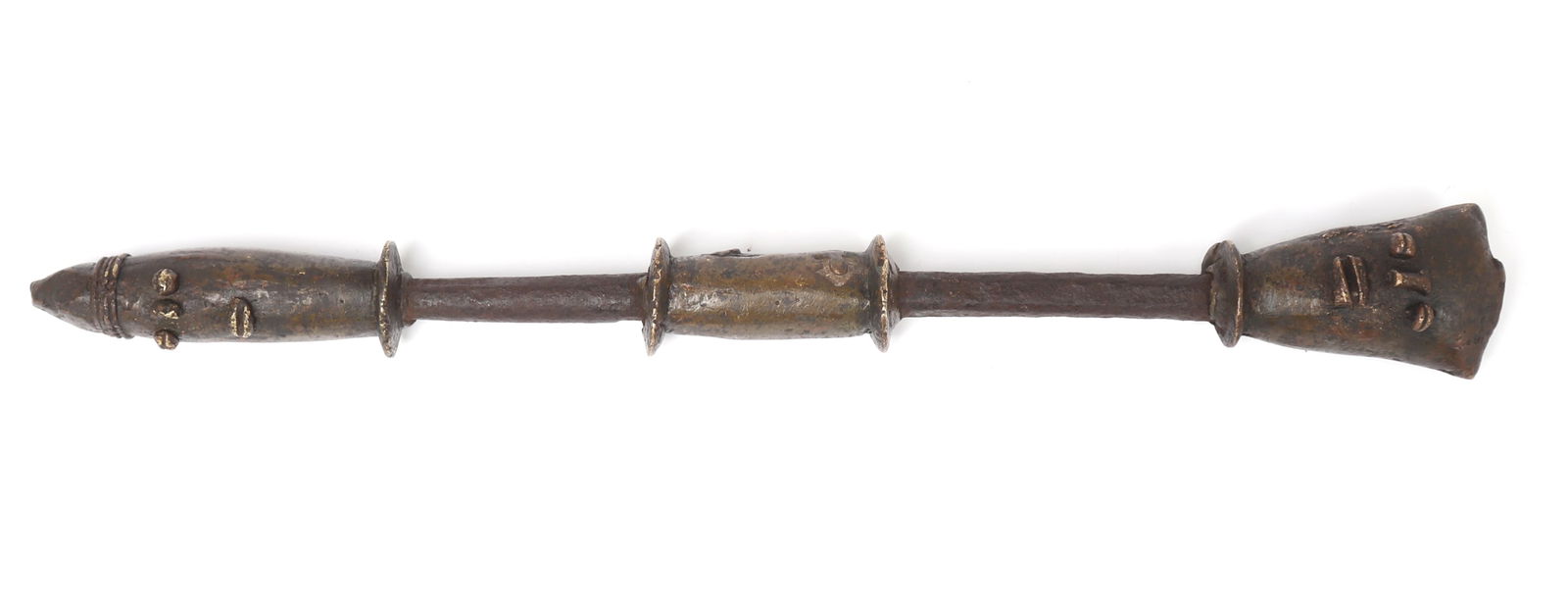 Yoruba Brass Mace or Scepter (1 of 7)