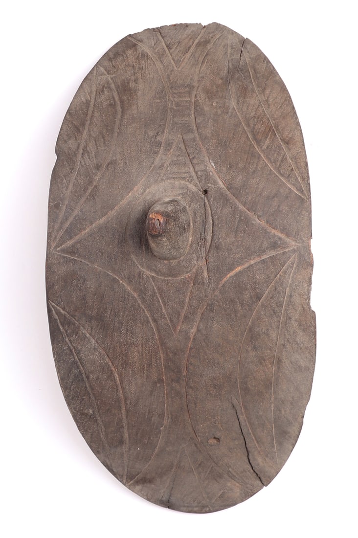 African Tutsi Wooden Shield, circa 1950s or later (1 of 6)