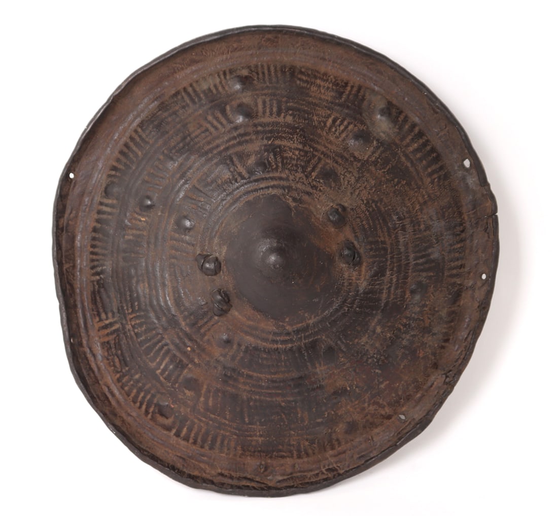 Somali Incised Leather Shield, Somalia 20th c. (1 of 7)
