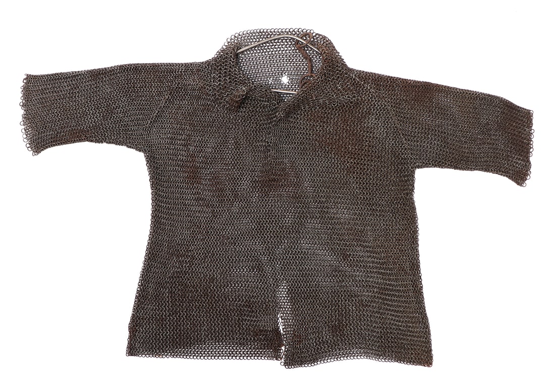 Heavy European 'Key Chain Link' Chainmail Shirt, 19th C. (1 of 10)