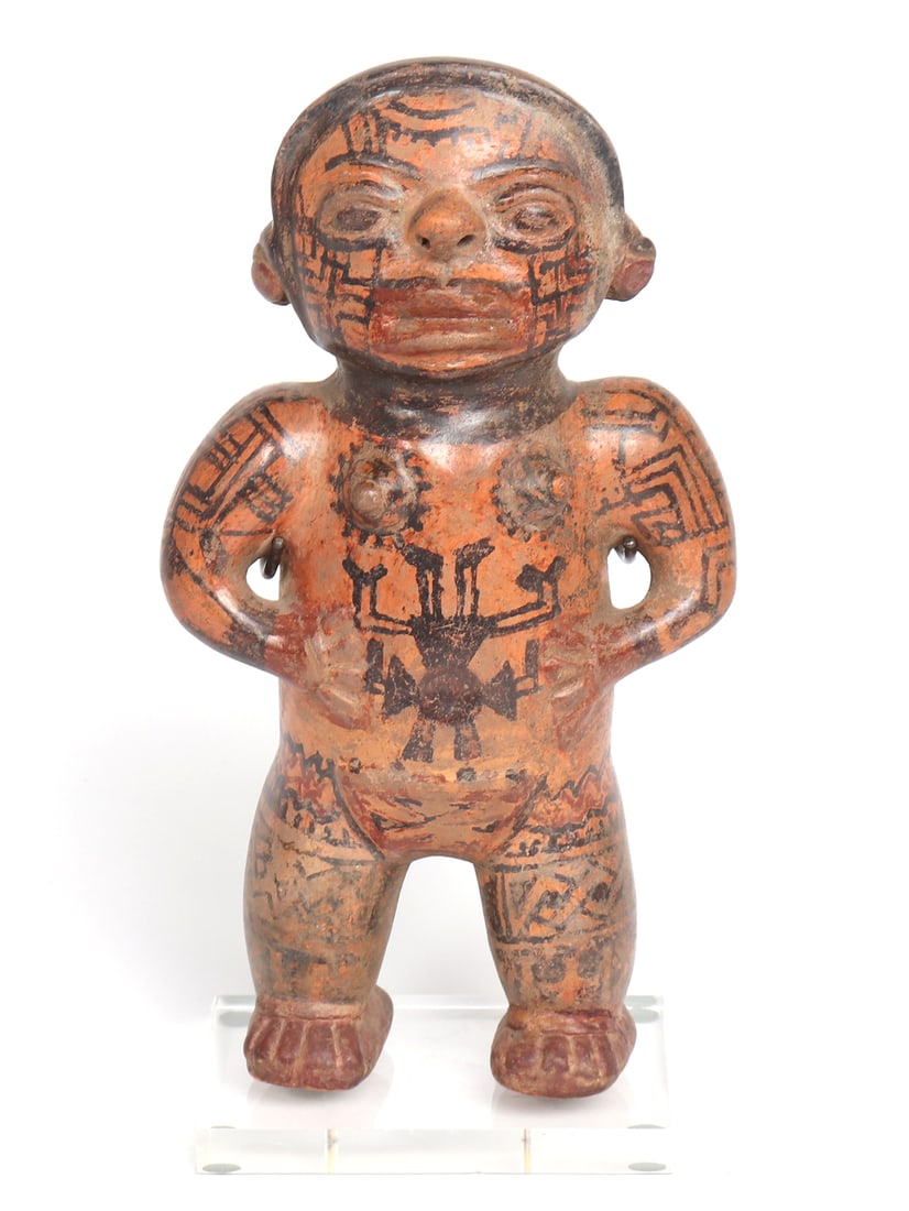 Costa Rican Polychrome Pottery Female (1 of 7)