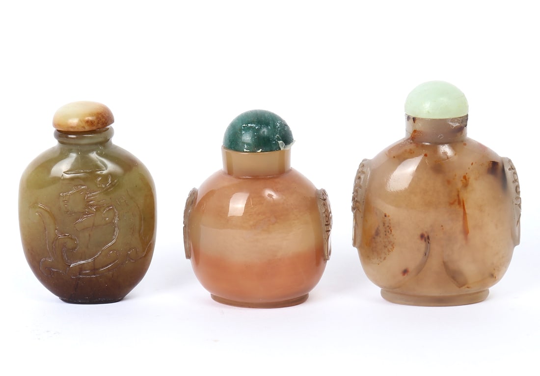 Group of Chinese Hardstone Snuff Bottles (1 of 6)