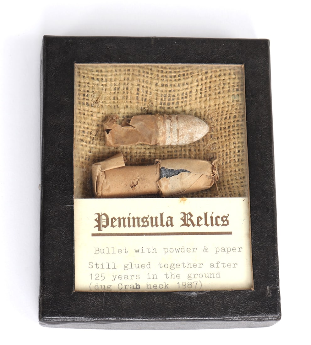 Old Peninsula Relics Bullet and Cartridge, Crab Neck 1987 (1 of 1)