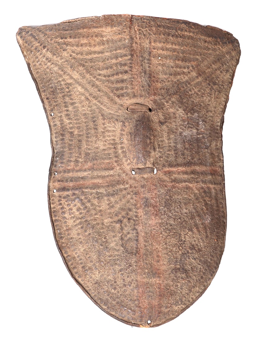Kirdi Peoples Embossed Iron Shield, 20th c. (1 of 5)