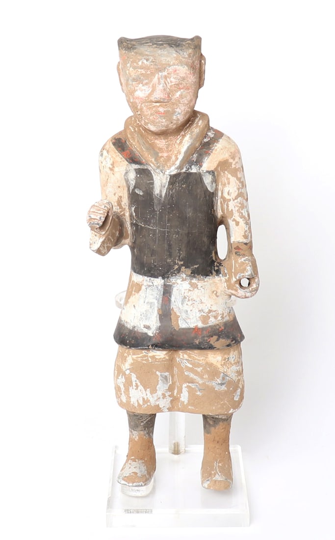 Han Dynasty Chinese Terracotta Standing Warrior (1 of 5)