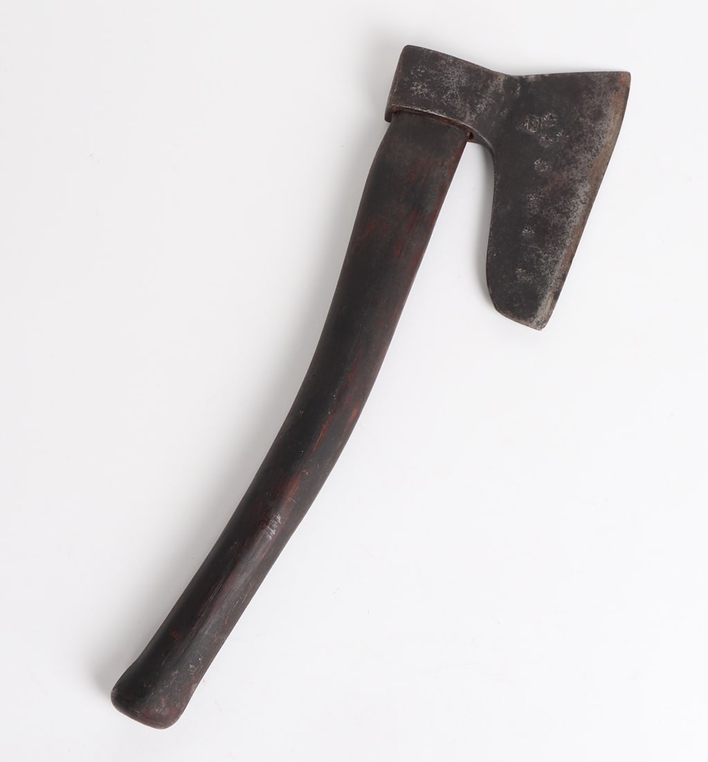 'Goosewing' Axe 7-Star, Circa 1800s: Goosewing axe with embossed 7 star circa 1800s. Measures 19" L, blade edge is 7" L