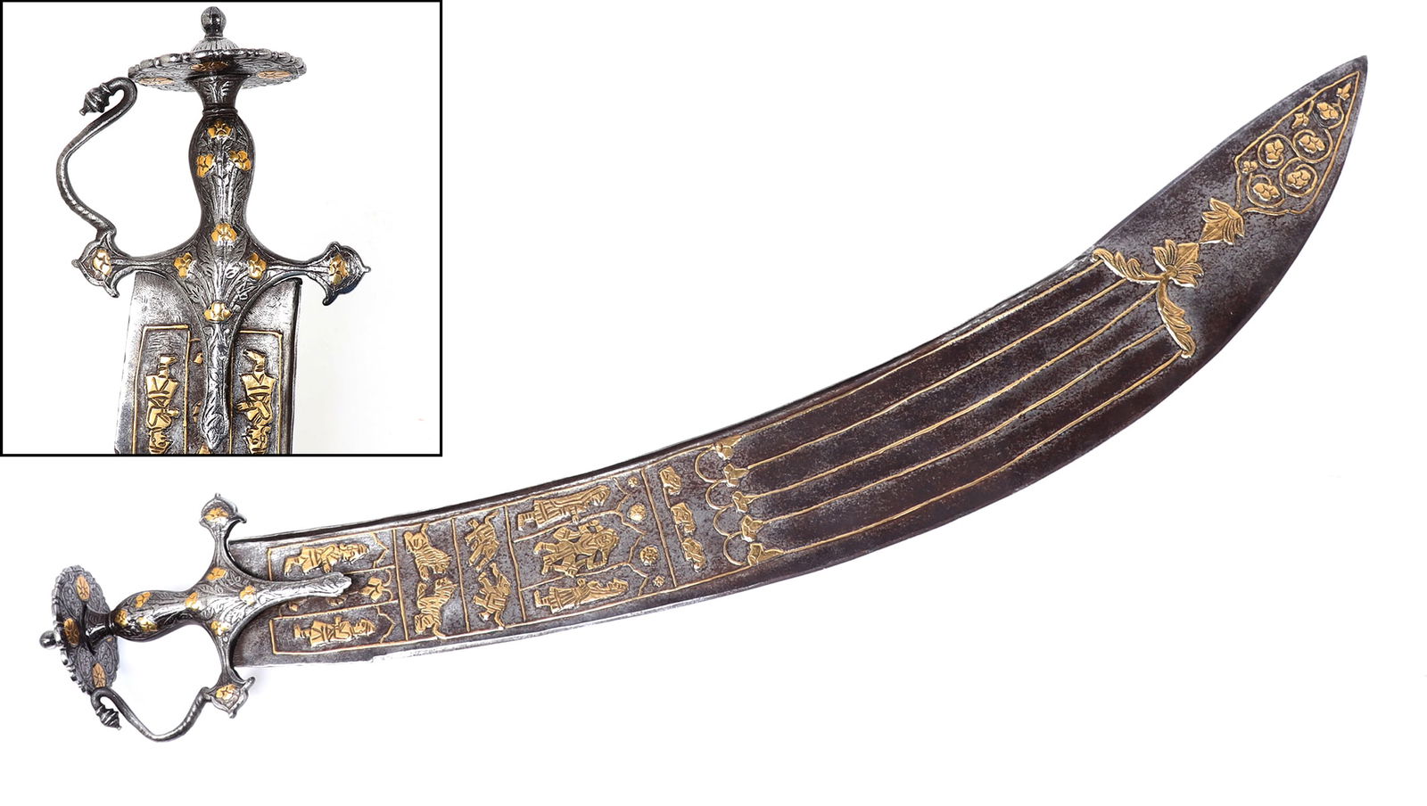 18th C. Antique Tulwar "TEGHA" Elaborate Broad Saber (1 of 12)