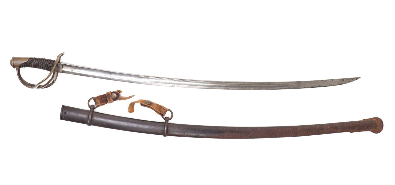 Civil War M-1840s Saber w/ Scabbard, German Import (1 of 13)