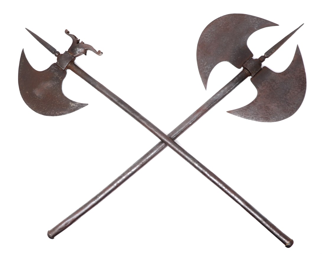 Two Indo-Persian All-Steel Battle Axe (1 of 9)