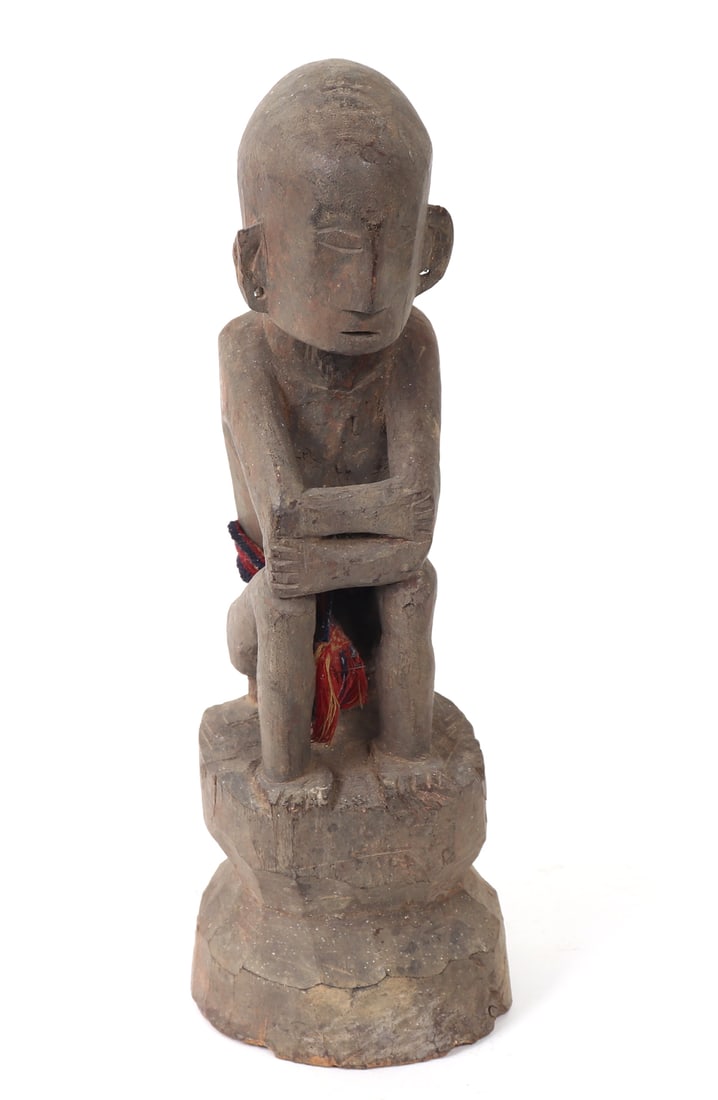 Philippines Wood Carved Seated Bulul Rice God (1 of 6)