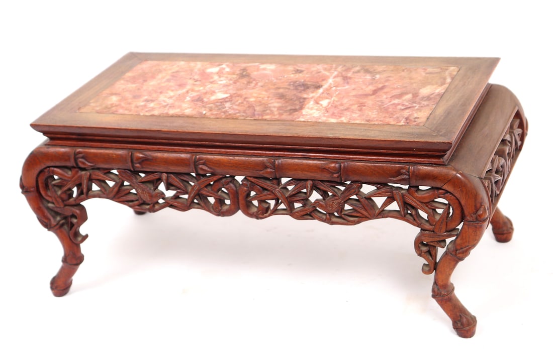 Lovely Chinese Marble Top Foot Rest (1 of 7)
