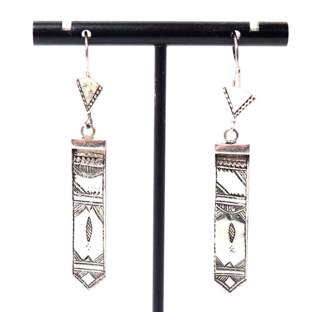 Navajo Silver Earrings (1 of 2)