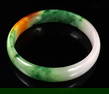 Lovely Chinese Marble Jade Bangle