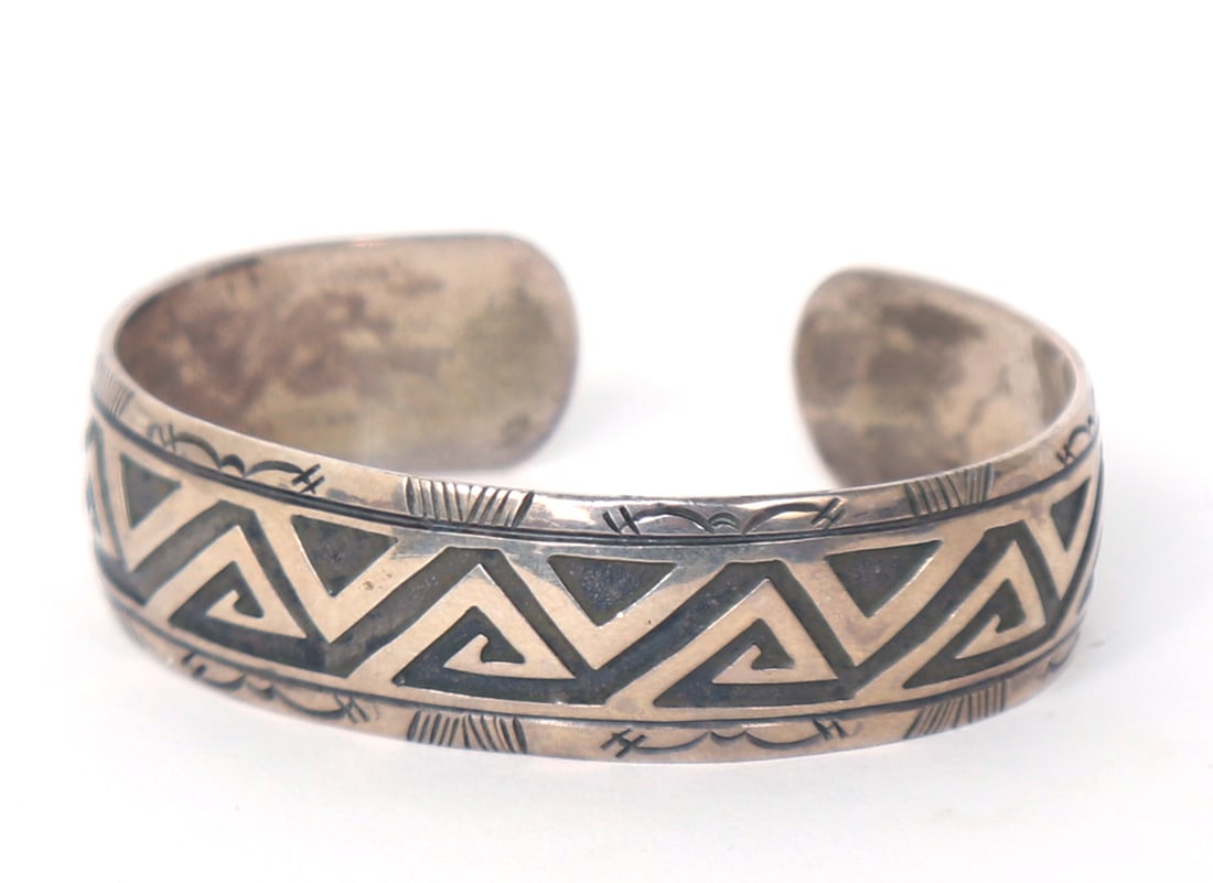 Navajo Silver Bracelet, circa 1960s (1 of 4)