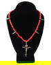 Guatemalan Silver Crucifix & Coin Necklace, Early 20th c.