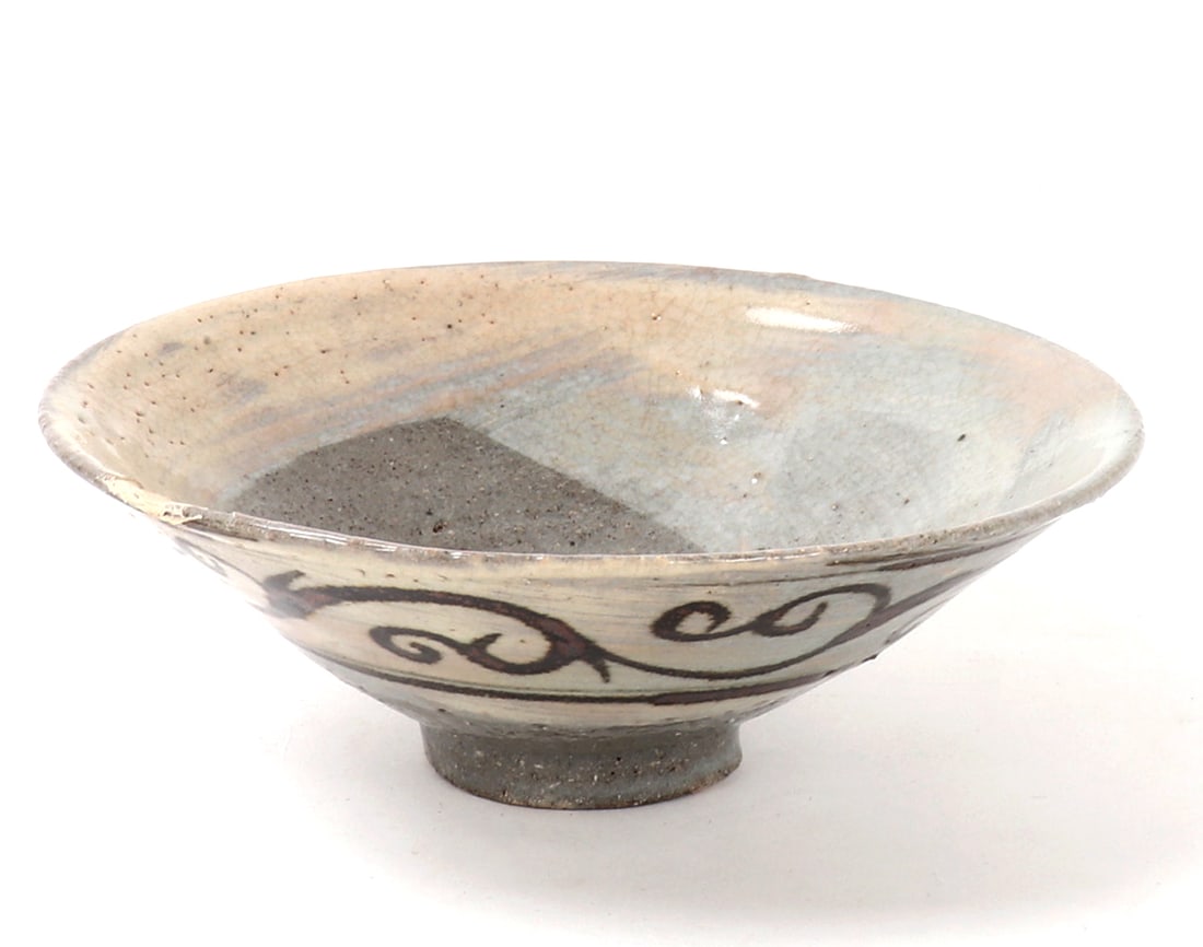 Beautiful Korean Polychrome Glazed Bowl (1 of 12)