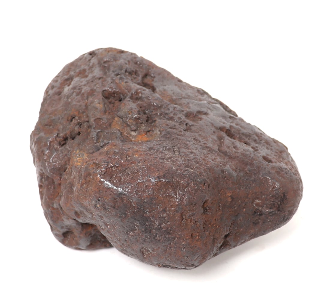 Heavy Raw Iron Meteorite, 4446 Grams: Wonderful large section of well preserved million year old meteor. Also known as a differentiated meteorite as it's composition was brought about by major physical changes, solidifying from a molten s