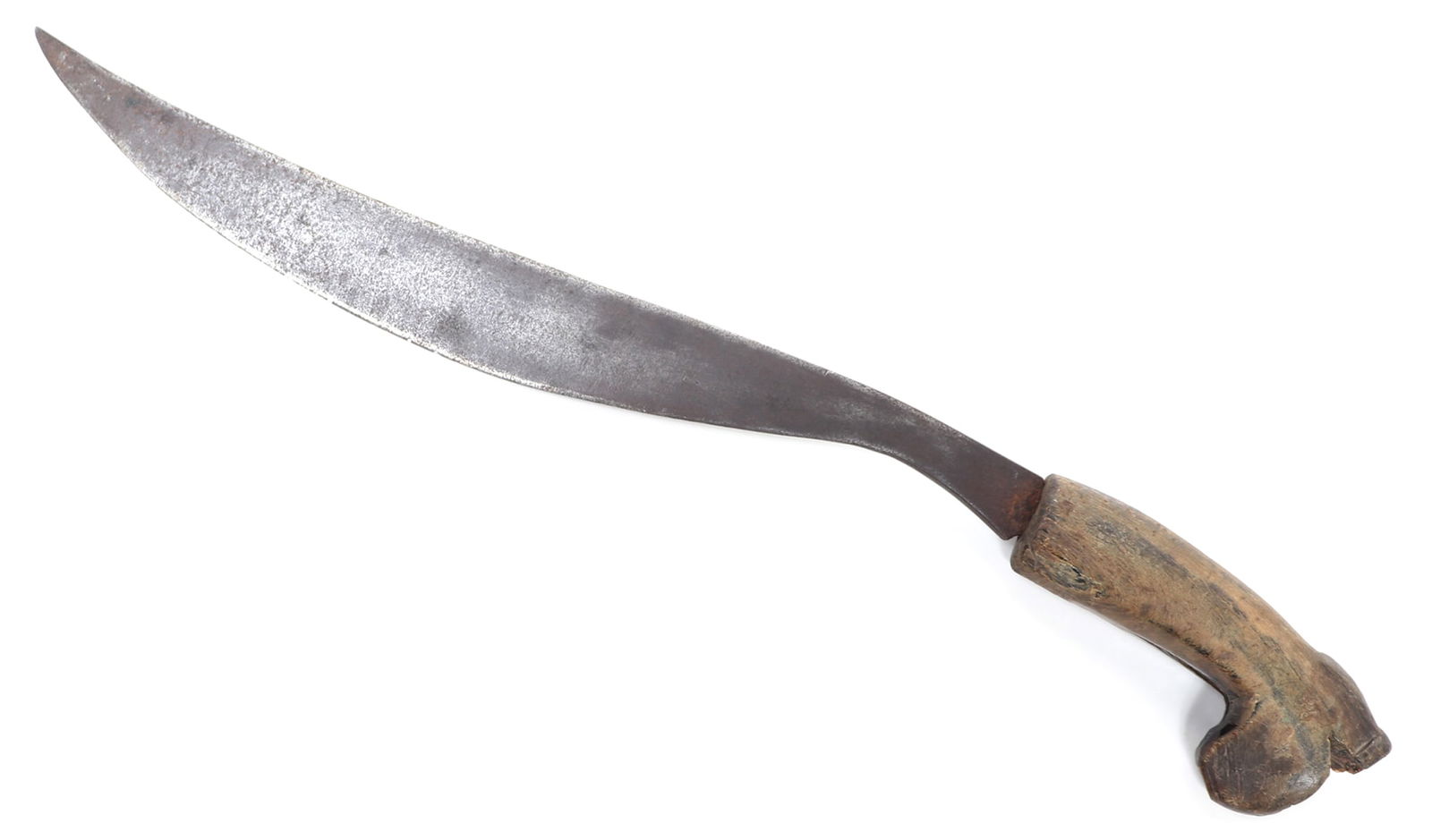 Moro Long Dagger w/Bone Handle: Old GI bring back knife from the Philippines Moro knife pre-WWII with bone handle. Size overall 17 1/2" L. blade 12 1/2" LEx-California Collection