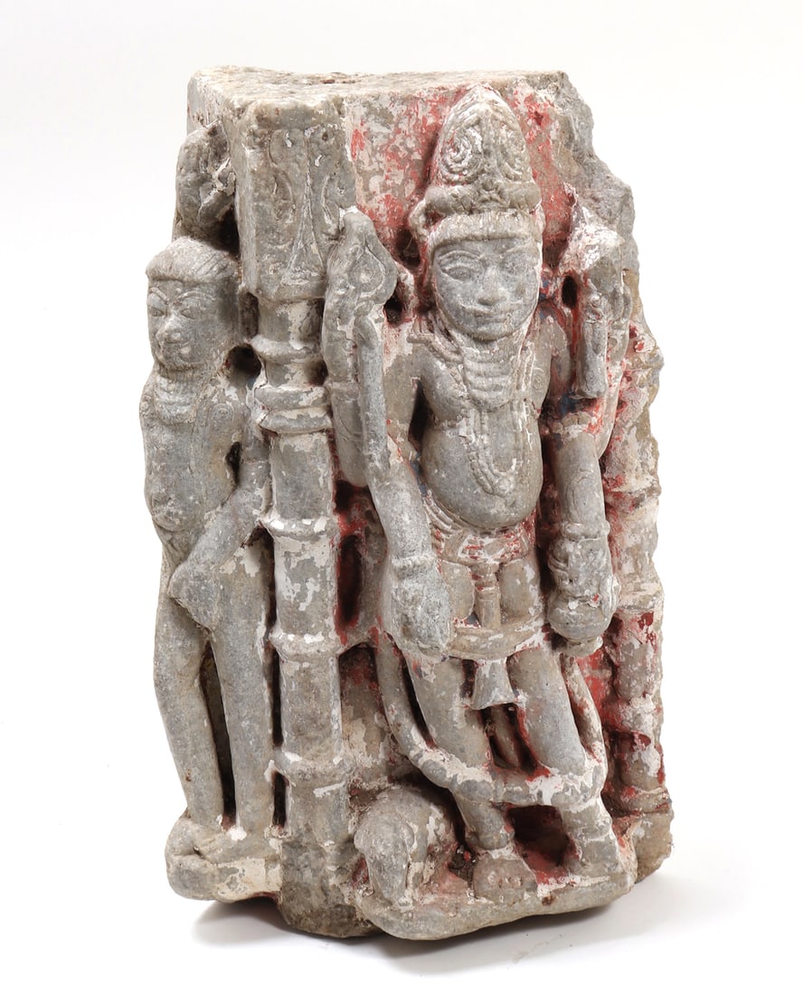 Indian Carved Stone Temple Relief, 18th c. (1 of 11)